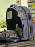 小佩新风猫包二代落樱粉 透明透气外出用大号便携双肩猫包支持充电宝 实拍图