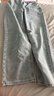 真维斯（Jeanswest）牛仔裤女夏季薄款高腰阔腿百搭显瘦直筒拖地裤子女浅蓝M 实拍图