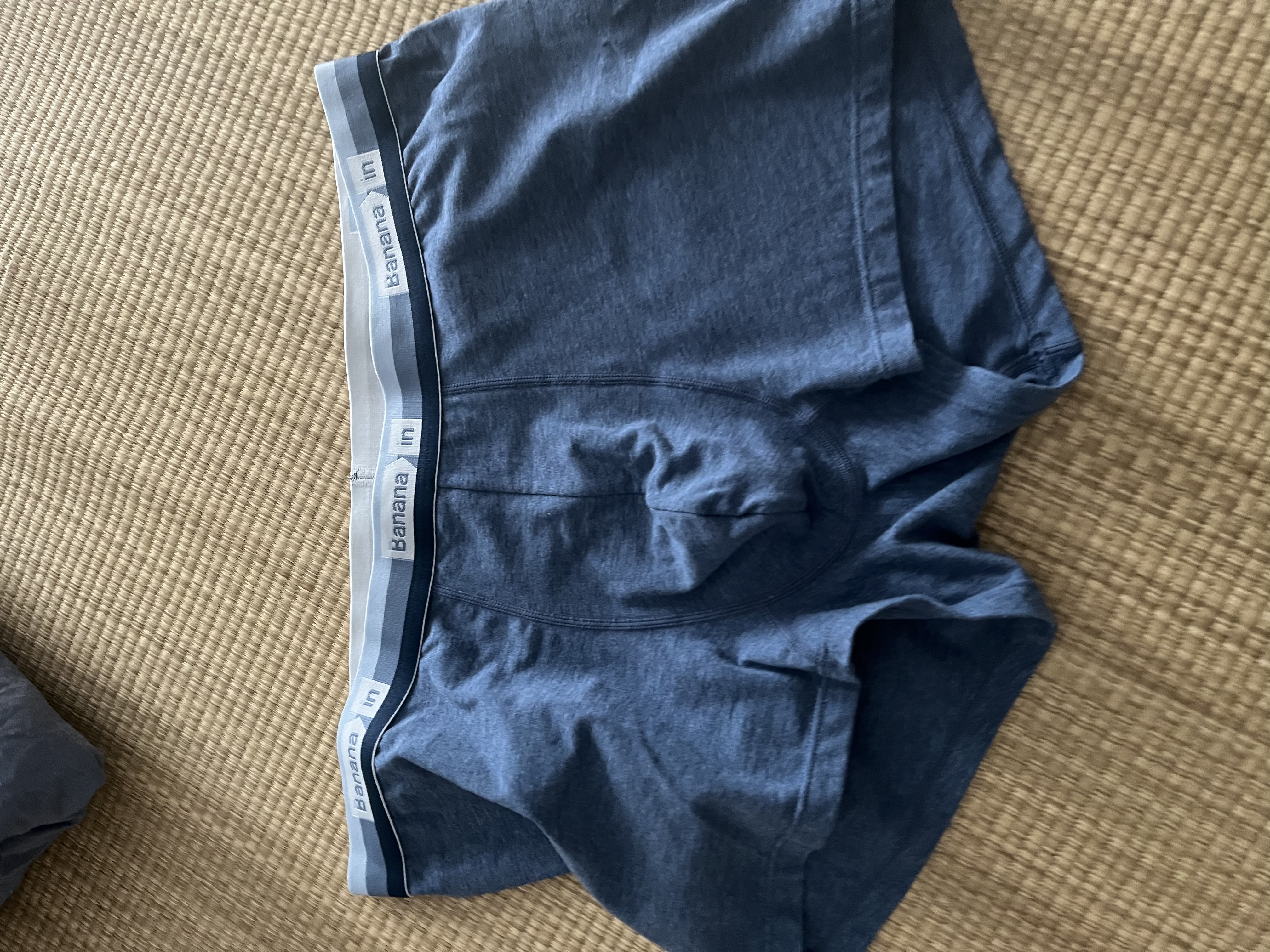 蕉内（Bananain）银皮301S男士内裤棉感10A抗菌男生撞色腰带运动透气平角夏季3件 渐变蓝腰 3条 XL 实拍图
