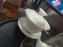 金镶玉 功夫茶具茶壶 盖碗羊脂玉白瓷大号家用泡茶碗 甜白盖碗 实拍图