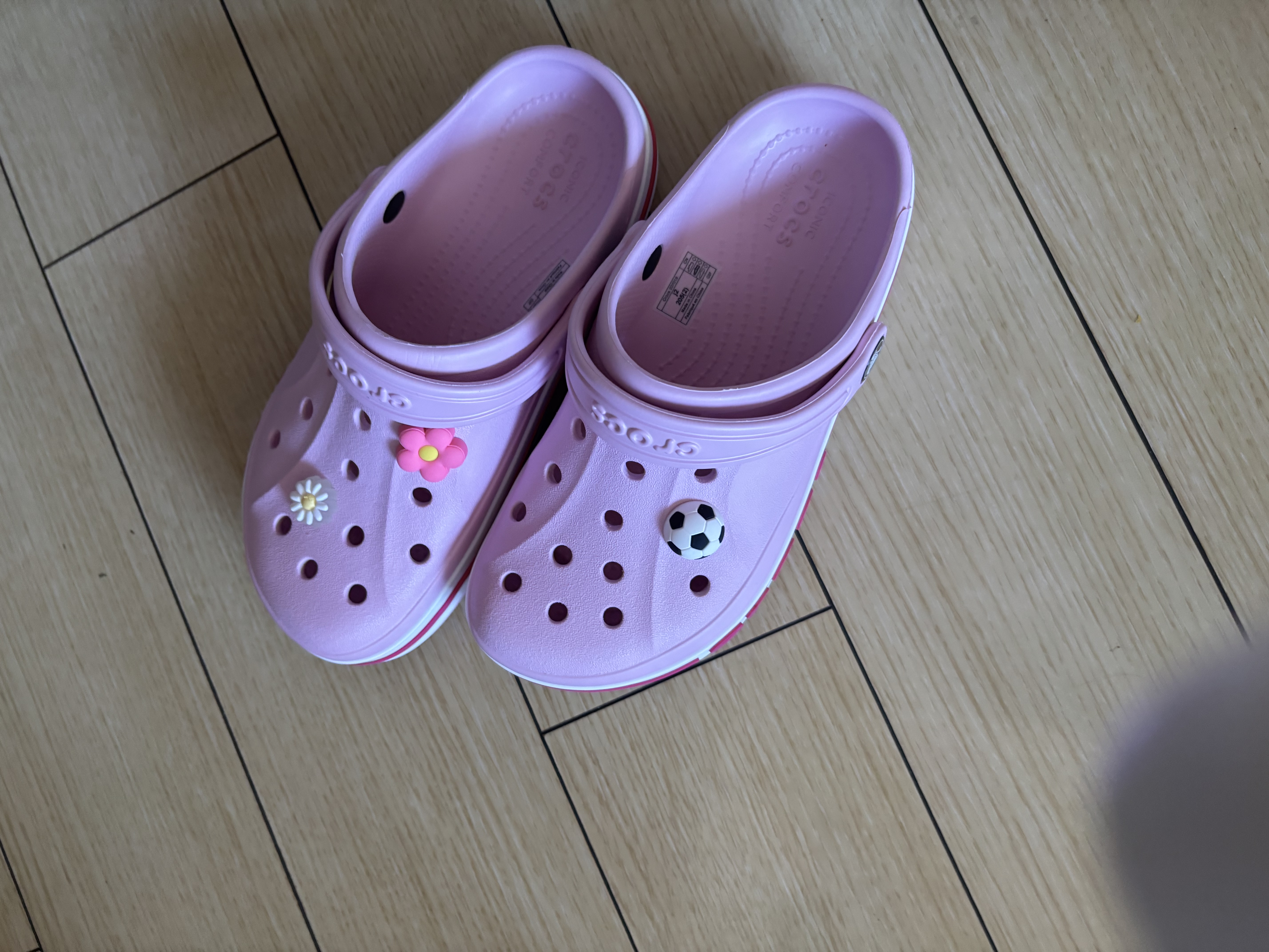 CROCS卡骆驰贝雅卡骆班儿童洞洞鞋沙滩凉鞋男童女童拖鞋/207018/207019 芭蕾粉/糖果粉-6TG 33 (200mm) 实拍图