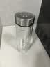 希诺抗菌玻璃杯双层防烫办公车载水杯男高档泡茶杯子XN-9303 360mL 实拍图