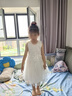 安妮优儿（Anneyol）女童连衣裙夏装白色公主裙女孩夏季儿童装洋气裙子纱裙 白色 120 实拍图