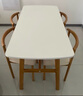 全品屋餐桌椅组合家用饭桌子小户型简约公寓快餐出租商用长方形电脑桌 暖白色 140cm 【宽80CM】一桌四椅 实拍图