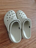 卡骆驰（CROCS）白鹿同款经典云朵洞洞鞋时尚百搭女鞋花园鞋沙滩鞋|206750 骨白色-2Y2(含智必星) 38 (240mm) 实拍图