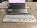 罗技（Logitech）时尚系列 K580 无线蓝牙键盘 办公键盘 便携超薄 笔记本键盘 平板键盘 芍药白 101键 实拍图