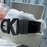 Calvin KleinJeans男真皮商务休闲ck双面字母带头牛皮革腰带皮带 003-太空黑 100cm 实拍图