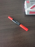 得力（deli）中双粗头快递物流记号签字笔办公文具教学会议笔马克笔1.8/0.5mm 红色 10支/盒 SK221 实拍图
