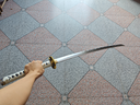 阳字号阎魔刀长钢刀东洋居合道村正妖刀金属刀武士刃日本打刀一体未开刃 高碳钢-经典波浪推磨 实拍图