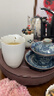正扬紫砂茶盘手工紫砂茶盘功夫茶具圆形茶台紫砂干泡储水盘茶船茶托 10英寸紫砂双龙戏珠  紫色 实拍图