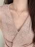 礼意久久999足金黄金吊坠四叶草项链女款2026新款轻奢生日礼物女士送女生 端午节礼物毕业高考礼物女生小众高级结婚纪念日送老婆 【999足金吊坠+镀金链】女士项链轻奢高级感金首饰女款 实拍图
