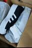 adidas NIZZA PLATFORM厚底增高运动帆布鞋女阿迪达斯三叶草 一号黑/白   36.5 实拍图