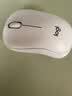罗技（Logitech）M221 轻音鼠标 无线鼠标 办公鼠标 对称鼠标 带无线微型接收器 米白色 实拍图