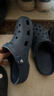 卡骆驰（CROCS）经典洞洞鞋轻便百搭女沙滩鞋包头拖鞋男鞋|10001 深蓝-410(含智必星) 41 /42(260mm) 实拍图
