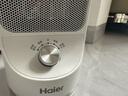 海尔（Haier）取暖器家用暖风机电热台式桌面电暖器省电小型烤火炉浴室婴儿热风机办公室暖脚神器卧室电暖风速热 【即开即热+广角送暖+多重防护】旋钮款HN1507 实拍图