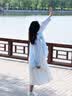 茵曼莱赛尔天丝女装轻薄衬衫2026夏季新品衬衣上衣 经典款-浅蓝色 S 实拍图