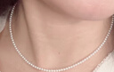 中国黄金天然淡水小米珠珍珠项链女年轻款七夕情人节礼物送女友老婆生日礼 【京速达】小米珠淡水珍珠项链 实拍图