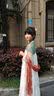 罗蒙儿童汉服端午节女童唐装女孩古装毕业演出服 敦煌绿 140 实拍图