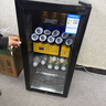 先科（SAST）冰吧冷藏柜 欧式恒温红酒柜办公室酒店家用电冰箱迷你小型单门电竞茶叶保鲜柜展示留样饮料药品柜 120T 黑 （全冷藏保鲜+蓝光灯+带锁） 实拍图