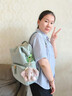 爱可乐（Echolac）双肩包女时尚背包旅行休闲电脑包百搭潮流包送女友CKP2075湖水绿 实拍图