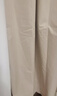 铭聚布艺（MINGJU）窗帘 全遮光窗帘成品窗帘布遮阳帘涤塔夫奶油色挂钩式2.0*2.4单片 实拍图