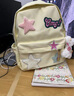 IROYA日系ins少女书包初中高中生小清新双肩包儿童春游旅游可爱小背包 黄色大号（不带挂件） 实拍图