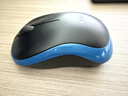 罗技（Logitech）M185鼠标 无线鼠标 办公鼠标 对称鼠标 黑色蓝边 带无线2.4G接收器 实拍图