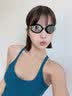 美津浓（MIZUNO）泳镜女专业训练防水防雾高清游泳镜男成人不勒眼装备C091黑镀膜 实拍图