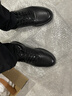 爱步（ECCO）经典皮鞋  春夏舒适牛皮革商务休闲鞋男士增高男鞋 雅仕207124 黑色20712401001 （批次随机发货） 41 实拍图