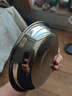 巨博（JOBO）304不锈钢盘子配菜盘碟子18cm 加厚圆盘备菜盘浅盘平底餐盘 实拍图