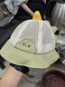 爱宝适婴儿帽子夏款渔夫帽宝宝外出遮阳帽网眼盆帽儿童太阳帽绿恐龙T312 实拍图