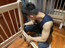 费林斯曼尿布台婴儿护理台多功能操作台新生儿抚触台宝宝洗澡换尿布台 银河灰【MAX-龙骨骨架+豪华双层储物+赠三件套】 安全防护  五档可调节 实拍图