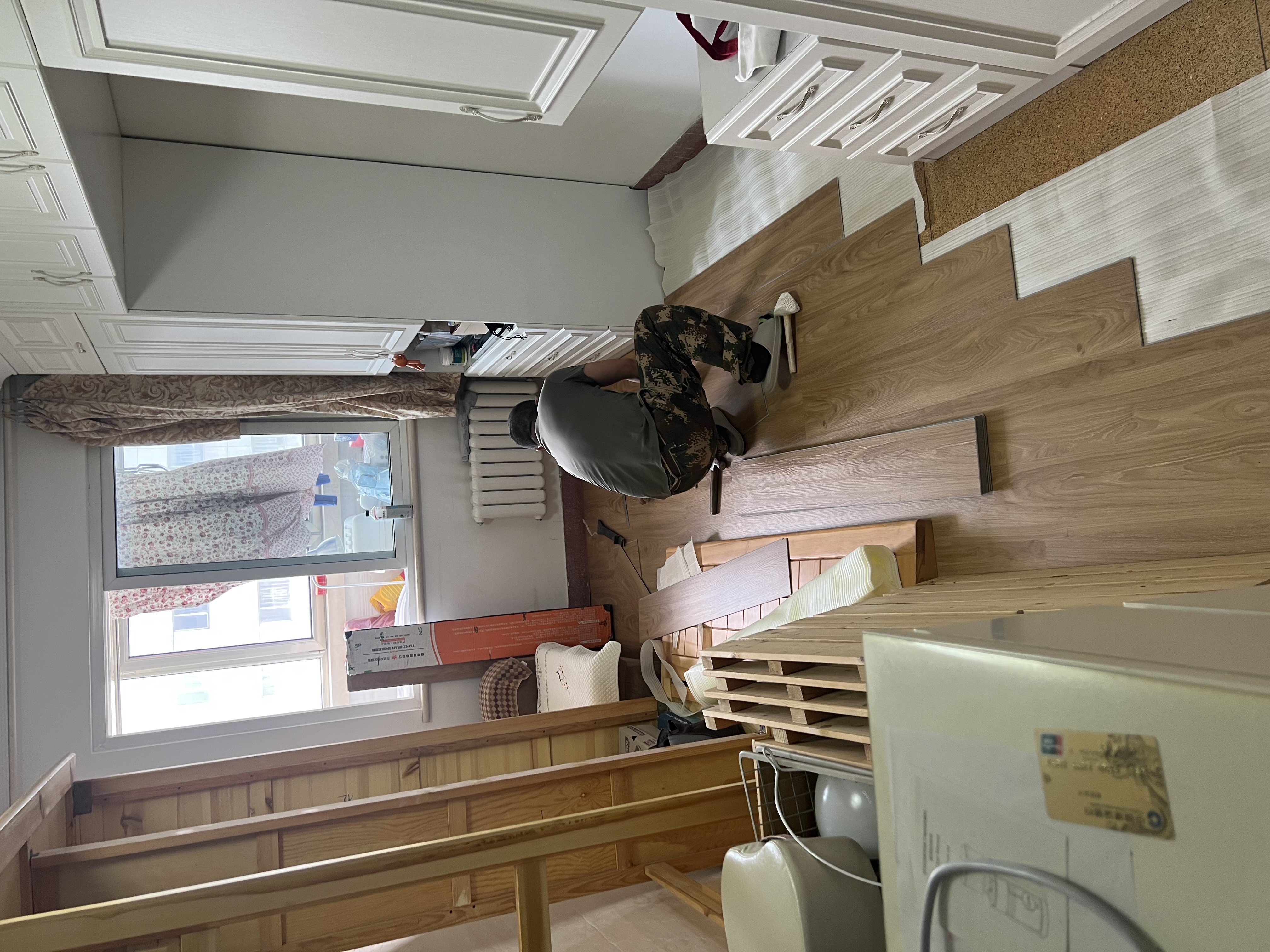 霍克林SPC石塑锁扣地板 ENF环保防水耐磨石晶地板 B1耐烟烫地暖地板家用 K210334-1【店长推荐】 (4MM厚) 全新料 实拍图
