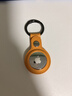 ESCASE适用AirTag二代保护套苹果AirTag仿真皮定位防丢追踪器保护壳钥匙扣耐脏防摔带ES-KPLE01向日葵色 实拍图