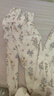 嫚熙（EMXEE）春夏月子服 孕妇哺乳睡衣产后弹力丝麻棉透气舒适夏季薄款家居服L 实拍图
