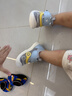 托姆贝克宝宝学步鞋夏季软底透气机能鞋毛毛虫包头童鞋男女宝宝鞋 蓝色19 实拍图