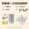 特美居（temeiju）锡纸碗杯60只蛋挞托空气炸锅锡纸盘蛋糕布丁模具食品级铝箔杯 实拍图