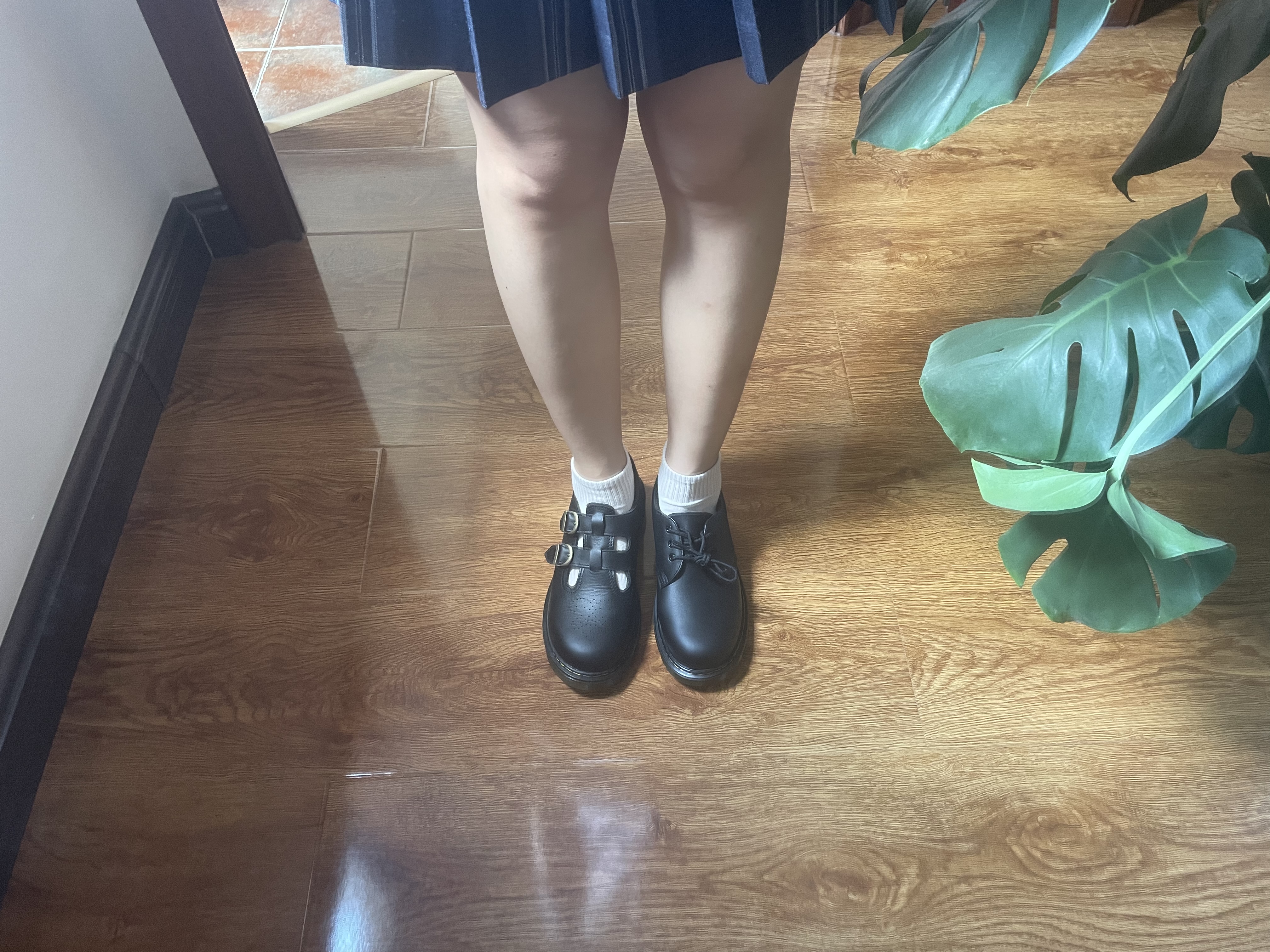 马丁博士（Dr.Martens）1461 Y女爆款舒适休闲好看的薄底皮鞋单鞋 黑色 38 实拍图