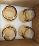 康宁（VISIONS）钻石玻璃杯4件组琥珀色 高硼硅耐热水杯牛奶咖啡杯冷饮杯 250ml 实拍图