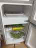 奥克斯（AUX）家用双门迷你小型冰箱 冷藏冷冻保鲜小冰箱 宿舍租房节能电冰箱 【焕新补贴】BCD-30K118 基础款 银色 实拍图