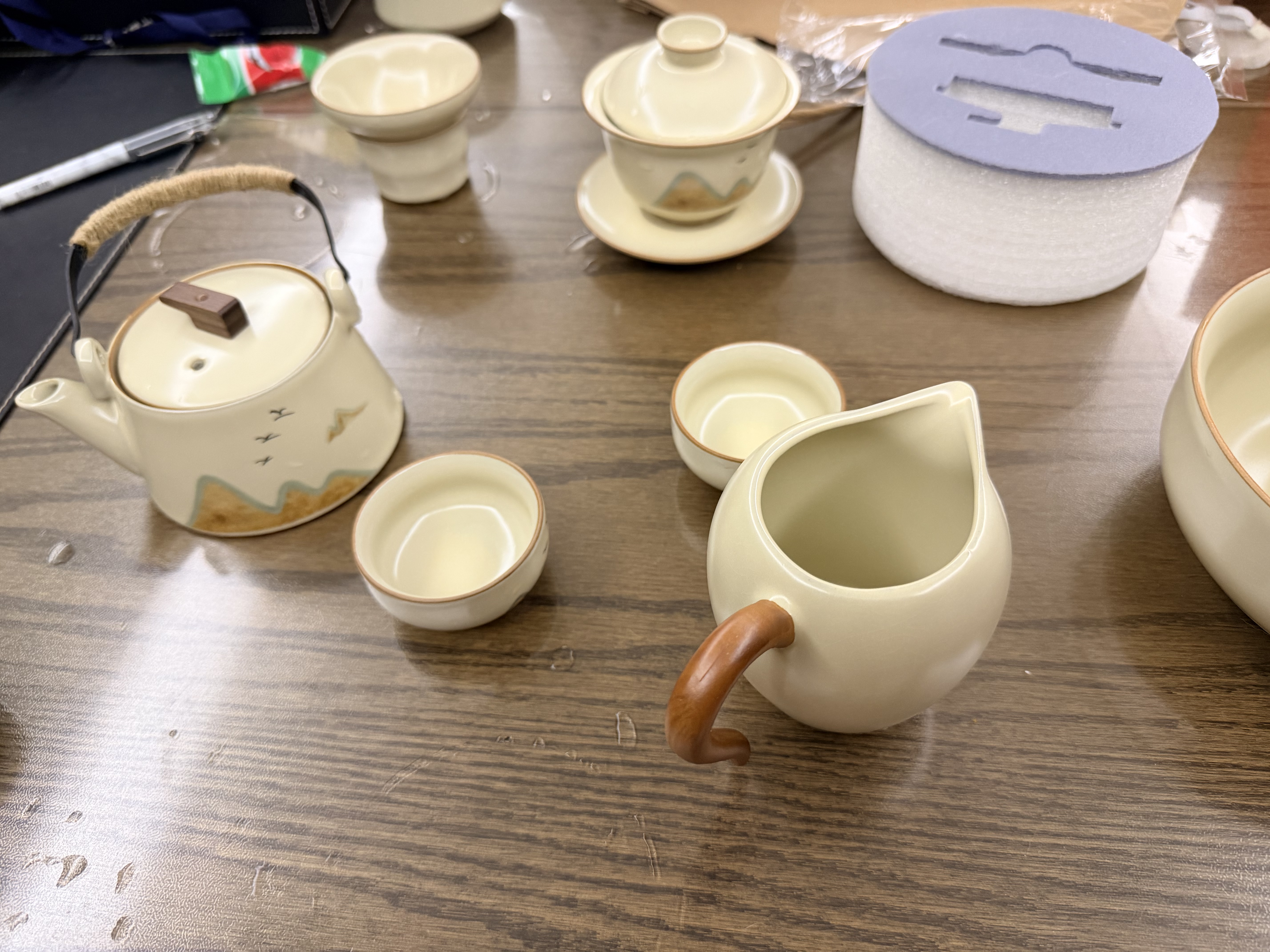 瓷友茗远山汝窑茶具套装陶瓷茶壶泡茶礼盒节日送礼乔迁新居礼物 实拍图