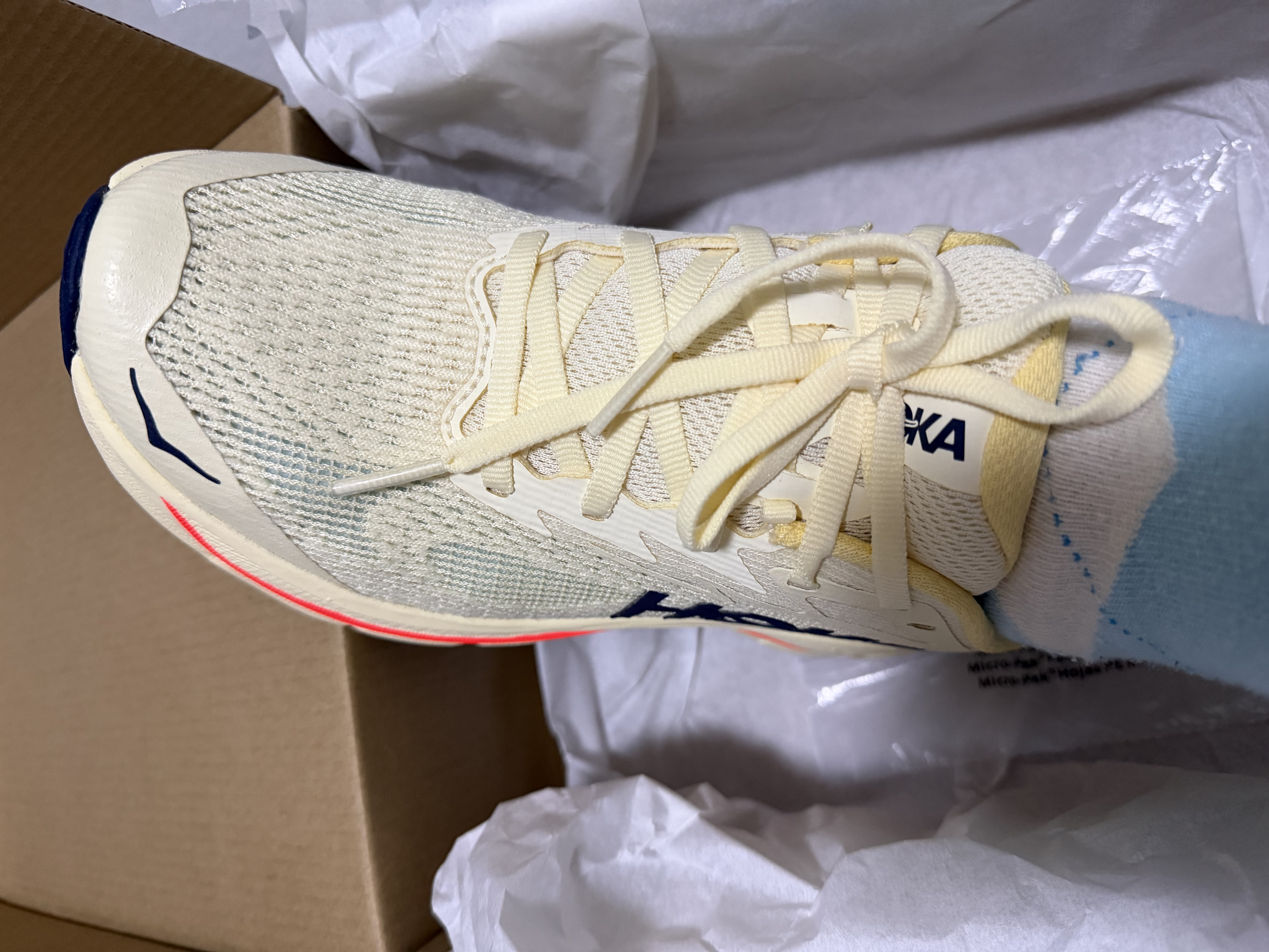 HOKA男女款秋季挑战者 8全地形越野跑鞋CHALLENGER 8轻便户外耐磨舒适 【新色】复古黄/午夜蓝-女款 36 实拍图