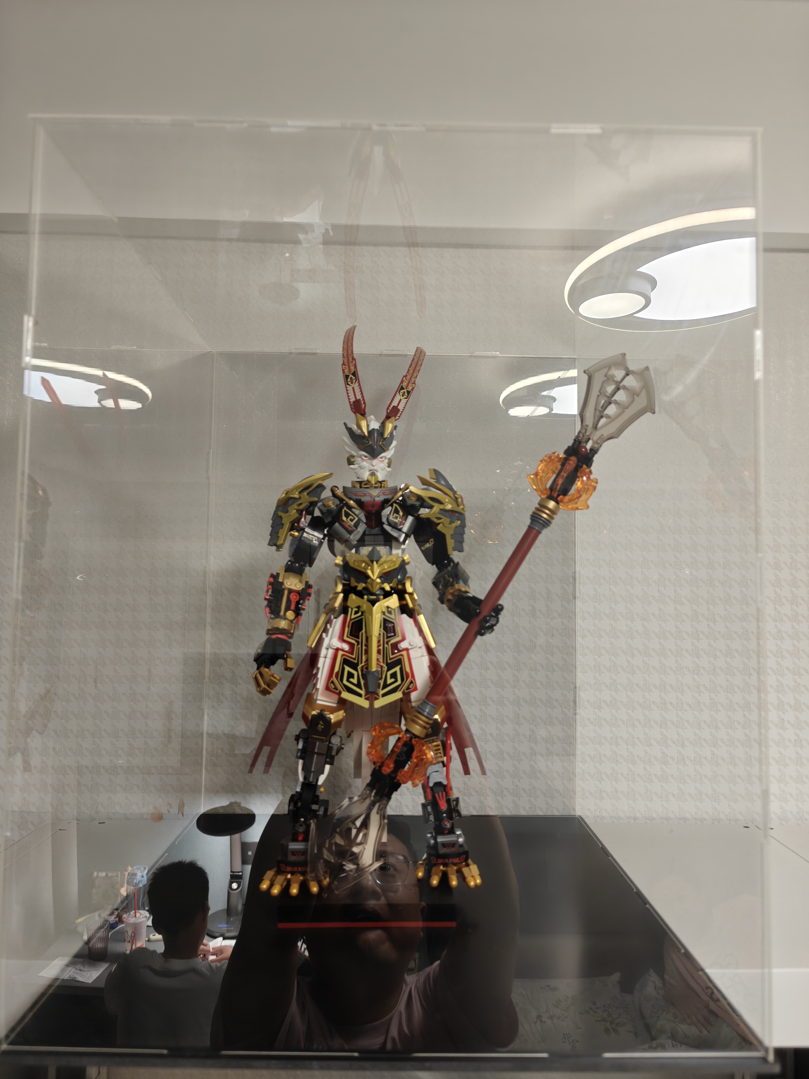 亚克力高透展示盒积木乐高玩具娃娃收纳陈列盒赛车模型防尘罩定制 高透手办收纳盒 40*40*50cm 实拍图