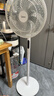 美的（Midea）【飓风节能】七叶柔风立式电风扇/家用轻音落地扇/台式小型风扇/大风力遥控定时摇头风扇 SAH35BSJ 实拍图