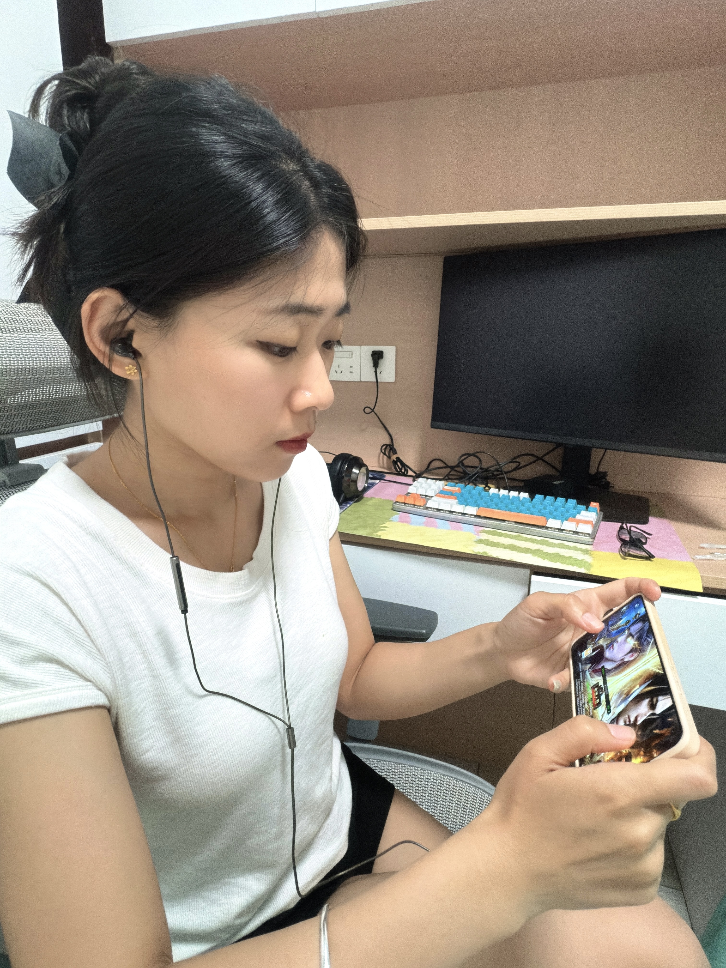 AS适配索尼【2026最新款丨柏林之声】深度降噪有线耳机高级hifi入耳式高音质k歌音乐睡眠耳塞游戏 高雅黑【Type-C接口数字解码】适配华为苹果小米荣耀等 【即插即用+实时K歌耳返+HiFi无损音 实拍图