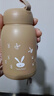 【京东物流送货上门】萌萌兔卡通水杯女牛奶玻璃杯创意便携杯子 咖色萌萌兔 330ml 1只 实拍图