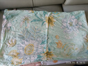 富安娜床上四件套纯棉100%床单被套 双人加大全棉套件230×229cm清新 实拍图