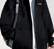 李宁（LI-NING）外套男春秋卫衣运动男开衫款宽松运动针织上衣休闲男装健身休闲服 基础黑（立领款） XL 实拍图