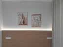 屿见尔奶油风卧室床头装饰画简约高级感抽象线条人物挂画原木风组合壁画 A款-优雅时光 50*70cm 无框画（油画布+光油效果） 实拍图