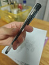 uni三菱 uni-ball UM-100黑色中性笔高颜值0.5mm黑笔签字笔商务学生考试刷题专用水笔水性笔 3支 实拍图